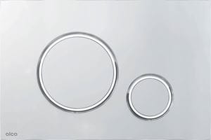 ALCA THIN M772 ovládacie tlačidlo pre dve splachovania, plast, matný/lesklý chróm