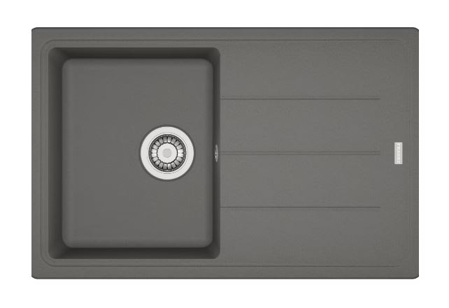 FRANKE BASIS BFG 611-78 fragranitový drez 780x500 mm, otočný, odkvapkávač, sivý kameň 114.0285.186 Obrázek - Hlavní obrázek