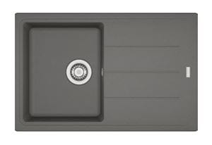 FRANKE BASIS BFG 611-78 fragranitový drez 780x500 mm, otočný, odkvapkávač, sivý kameň