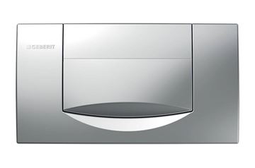 GEBERIT 200F ovládacie tlačidlo splachovania, Štart/Stop, matný chróm