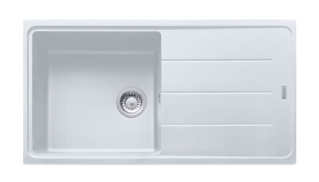 FRANKE BASIS BFG 611 fragranitový drez 970x500 mm, otočný, odkvapkávač, biela ľad 114.0285.303 Obrázek - Hlavní obrázek