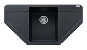 FRANKE MARIS MRG 612 E fragranitový drez 960x500 mm, rohový, odkvapkávač, onyx