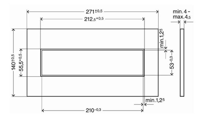 VIEGA 8332.3 ovládacie tlačidlo pre dve splachovania, plast, vlastný dizajn 645182 Technický nákres