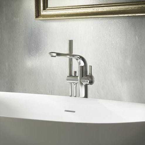 IDEAL STANDARD MELANGE vaňová batéria na podlahu, so sprchovou súpravou, chróm A6120AA Obrázek - fotka