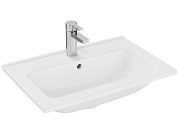 EASY PLUS skrinka s umývadlom 59x39x61 cm, 2 zásuvky, so zrkadlom as osvetlením, zlatý dub 67092 Obrázek - fotka
