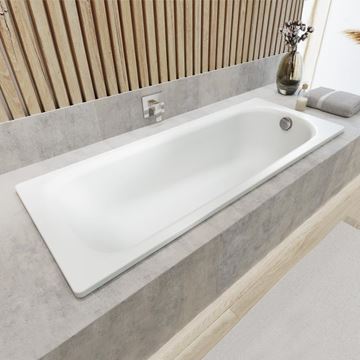 KALDEWEI SANIFORM PLUS 375-1 vaňa 180x80 cm, bez nožičiek, smaltovaná oceľ, antislip, Perl-Effekt 112830003001 Obrázek - fotka