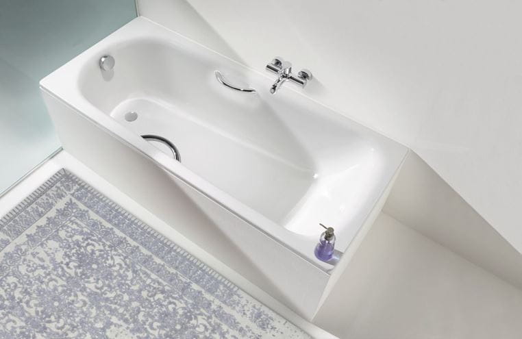 KALDEWEI SANIFORM PLUS STAR 331 vaňa 150x70 cm, bez nožičiek, s otvormi pre madlá, smaltovaná oceľ, antislip 133130000001 Obrázek - fotka