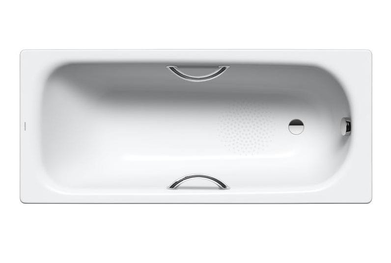 KALDEWEI SANIFORM PLUS STAR 336 vaňa 170x75 cm, bez nožičiek, s otvormi pre madlá, smaltovaná oceľ, antislip, Perl-Effekt