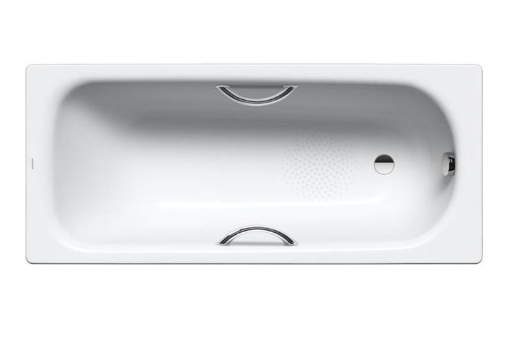 KALDEWEI SANIFORM PLUS STAR 336 vaňa 170x75 cm, bez nožičiek, s otvormi pre madlá, smaltovaná oceľ, antislip, Perl-Effekt 133630003001 Obrázek - Hlavní obrázek