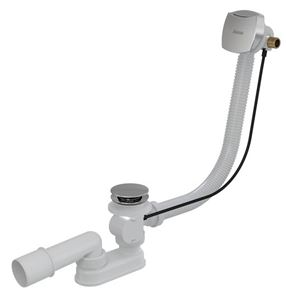 RAVAK vaňový sifón 57 cm, s napúšťaním prepadom, bovden, chróm