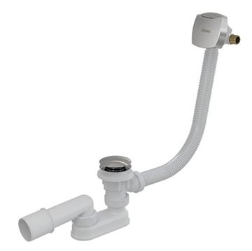 RAVAK vaňový sifón 57 cm, s napúšťaním prepadom, click-clack, chróm