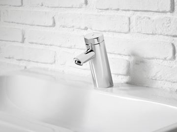 SCHELL PURIS SC umývadlová stojanková batéria, samouzatváracia, chróm 021250699 Obrázek - fotka