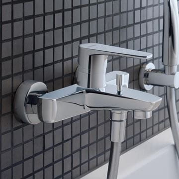 DURAVIT B.1 vaňová nástenná batéria, s prepínačom, chróm B15230000010 Obrázek - fotka