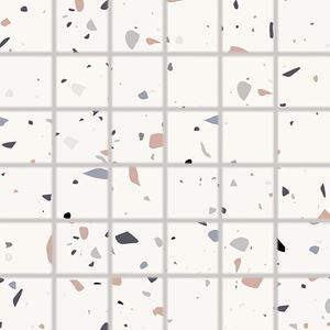 RAKO SPECTRA mozaika 30x30(5x5) cm, lepená na sieti, mat, viacfarebná, červená