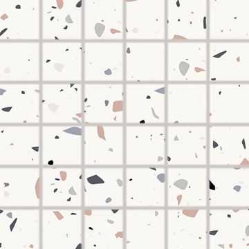 RAKO SPECTRA mozaika 30x30(5x5) cm, lepená na sieti, mat, viacfarebná, červená