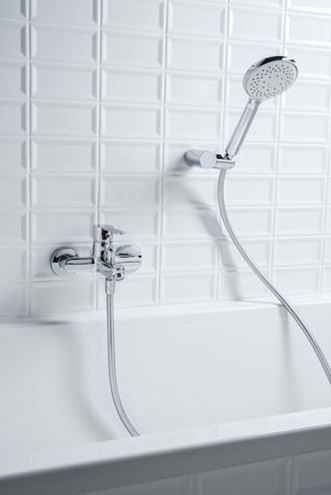 JIKA CUBITO-N vaňová nástenná batéria, s prepínačom, chróm H3211X70044001 Obrázek - fotka