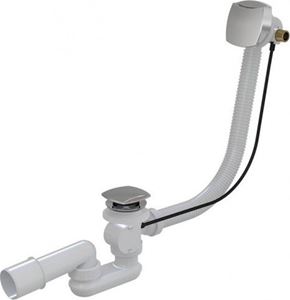 RIHO vaňový sifón 80 cm, s napúšťaním prepadom, bovden, chróm