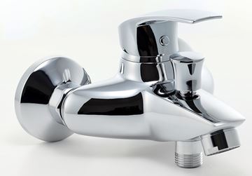 NOVASERVIS METALIA 57 vaňová nástenná batéria, s prepínačom, so sprchovou súpravou, chróm 57024,0 Obrázek - fotka