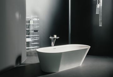 LAUFEN KARTELL vaňová batéria na podlahu, s prepínačom, so sprchovou súpravou, chróm H3213310041211 Obrázek - fotka