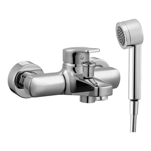 LAUFEN CITYPRO vaňová nástenná batéria, s prepínačom, so sprchovou súpravou, chróm HF500962100600 Obrázek - Hlavní obrázek