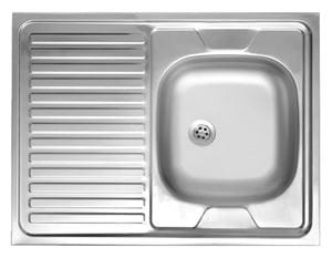NOVASERVIS nerezový drez 800x600 mm, odkvapkávač vľavo