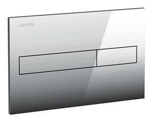 LAUFEN LIS AW1 ovládacie tlačidlo pre dve splachovania, plast, chróm