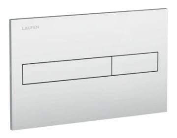 LAUFEN LIS AW1 ovládacie tlačidlo pre dve splachovania, plast, matný chróm