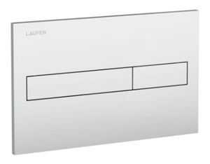 LAUFEN LIS AW1 ovládacie tlačidlo pre dve splachovania, plast, matný chróm