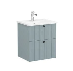 VITRA ROOT GROOVE skrinka s umývadlom 60x47x67 cm, 2 zásuvky, matná zelená