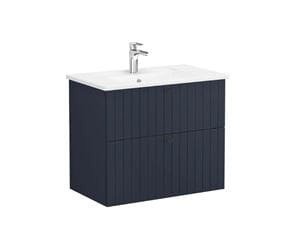 VITRA ROOT GROOVE skrinka s umývadlom 80x47x67 cm, 2 zásuvky, matná tmavo modrá