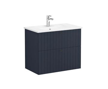 VITRA ROOT GROOVE skrinka s umývadlom 80x47x67 cm, 2 zásuvky, matná tmavo modrá