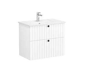 VITRA ROOT GROOVEskrinka s umývadlom 80x47x67 cm, 2 zásuvky, matná biela