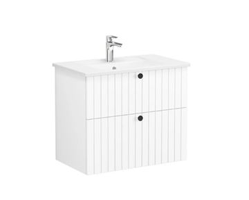VITRA ROOT GROOVEskrinka s umývadlom 80x47x67 cm, 2 zásuvky, matná biela