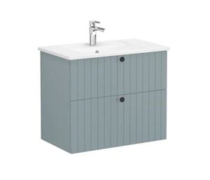 VITRA ROOT GROOVE skrinka s umývadlom 80x47x67 cm, 2 zásuvky, matná zelená
