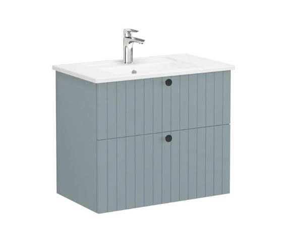 VITRA ROOT GROOVE skrinka s umývadlom 80x47x67 cm, 2 zásuvky, matná zelená 69432 Obrázek - Hlavní obrázek