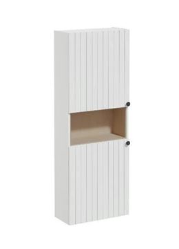 VITRA ROOT GROOVE vysoká skrinka 57x27x155 cm, 1 polica, 2 dvierka, matná biela