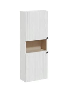 VITRA ROOT GROOVE vysoká skrinka 57x27x155 cm, 1 polica, 2 dvierka, matná biela