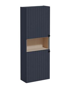 VITRA ROOT GROOVE vysoká skrinka 57x27x155 cm, 1 polica, 2 dvierka, matná tmavo modrá