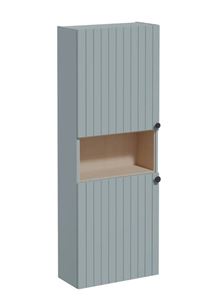 VITRA ROOT GROOVE vysoká skrinka 57x27x155 cm, 1 polica, 2 dvierka, matná zelená