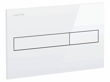 LAUFEN LIS AW1 ovládacie tlačidlo pre dve splachovania, plast, biela
