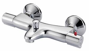 NOVASERVIS AQUALIGHT vaňová nástenná termostatická batéria, s prepínačom, chróm
