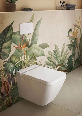 VILLEROY & BOCH VICONNECT 200S ovládacie tlačidlo pre dve splachovania, plast, lesklá biela 92249068 Obrázek - fotka