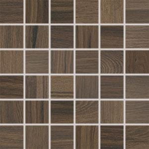 RAKO BOARD mozaika 30x30(5x5) cm, lepená na sieti, mat, tmavo hnedá