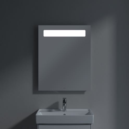 VILLEROY & BOCH MORE TO SEE 14 zrkadlo 60x75 cm, s osvetlením, s reguláciou teploty svetla, s reguláciou stmievania, so senzorom A4296000 Obrázek - fotka