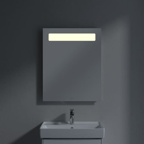 VILLEROY & BOCH MORE TO SEE 14 zrkadlo 60x75 cm, s osvetlením, s reguláciou teploty svetla, s reguláciou stmievania, so senzorom A4296000 Obrázek - fotka