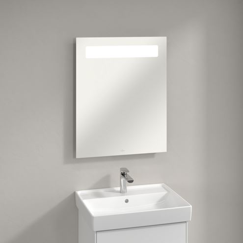 VILLEROY & BOCH MORE TO SEE 14 zrkadlo 60x75 cm, s osvetlením, s reguláciou teploty svetla, s reguláciou stmievania, so senzorom A4296000 Obrázek - fotka