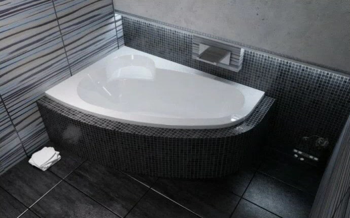 RAVAK ASYMMETRIC rohová vaňa 170x110 cm, bez nožičiek, akrylát C481000000 Obrázek - fotka