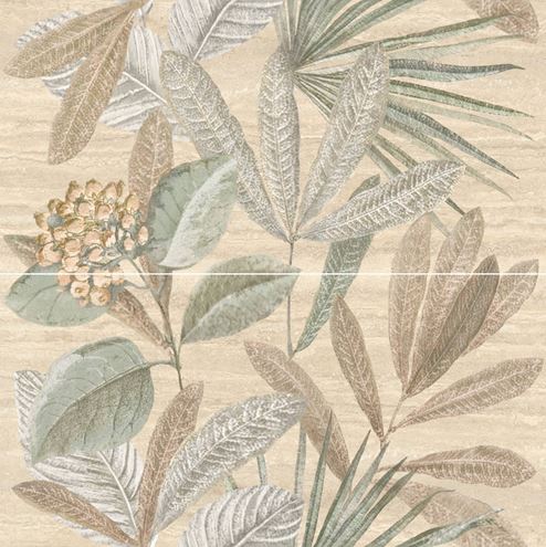 MARAZZI MYSTONE TRAVERTINO dekor 120x120cm, pannello botanico classico M9P5 Obrázek - Hlavní obrázek