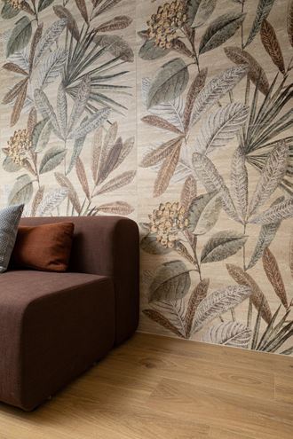 MARAZZI MYSTONE TRAVERTINO dekor 120x120cm, pannello botanico classico M9P5 Obrázek - fotka