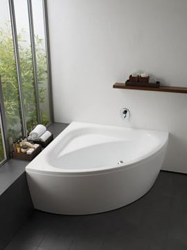LAUFEN SOLUTIONS rohová vaňa 150x150 cm, s konštrukciou a čelným panelom, akrylát H2445070000001 Obrázek - fotka